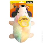 Pet One Plush Squeaky Rainbow Unihog 26cm-dog-The Pet Centre