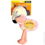 Pet One Plush Squeaky Rainbow Flamingo 31cm-dog-The Pet Centre
