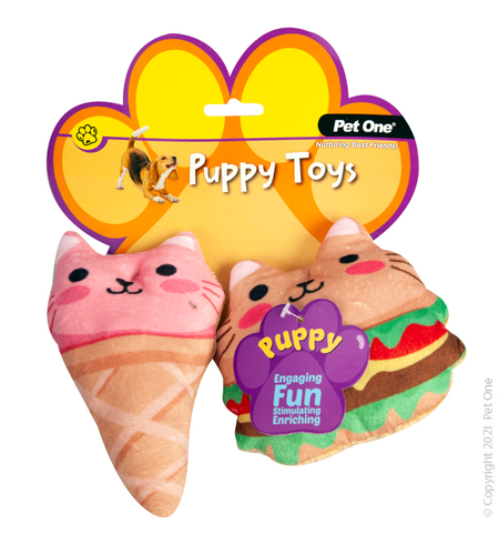 Pet One Puppy Fast Food Assorted 2pcs Set