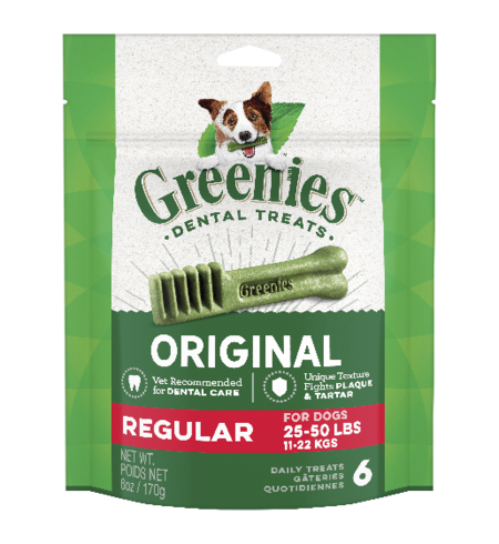 Greenies Org Regular Dental Chew 170g 6pc