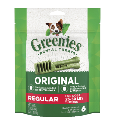 Greenies Org Regular Dental Chew 170g 6pc