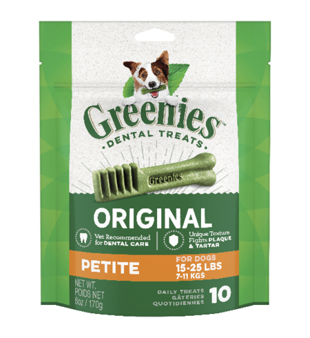 Greenies Org Petite Dental Chew 170g 10pc