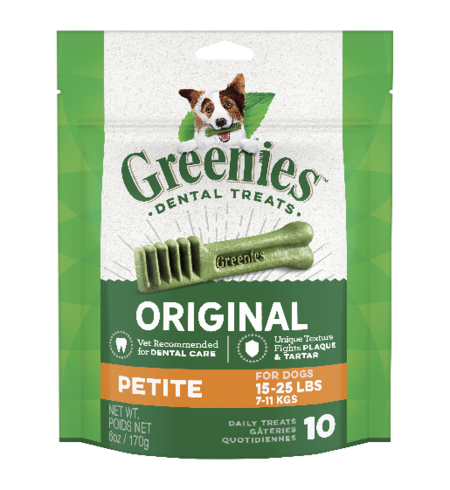 Greenies Org Petite Dental Chew 170g 10pc