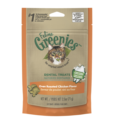 Greenies Cat Dental Treats Oven Roasted Chicken 60g