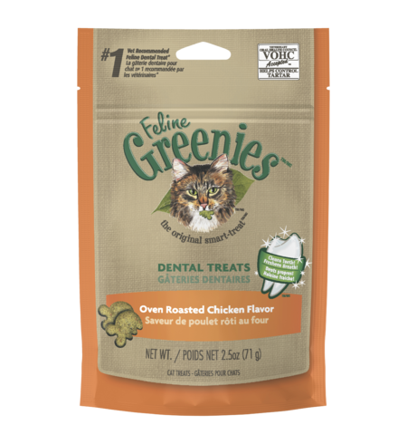 Greenies Cat Dental Treats Oven Roasted Chicken 60g