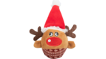 Christmas Reindeer Rattle Ball Cat Toy - 6x12cm-cat-The Pet Centre