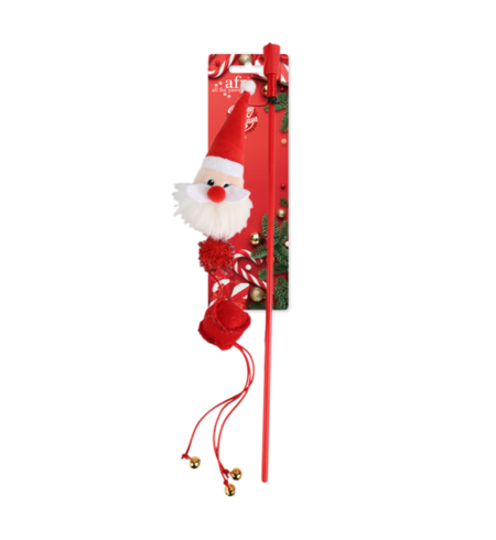 AFP Christmas Cat Wand Santa