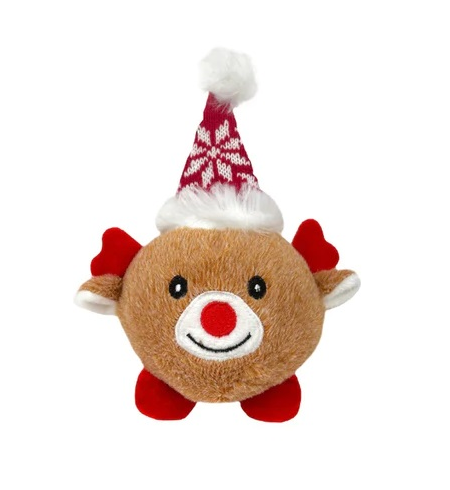 Ruff Play Plush Reindeer Ball