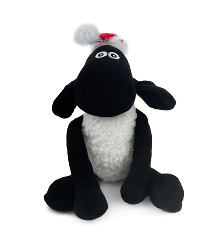 Snuggle Friends Shaun Sheep with Santa Hat