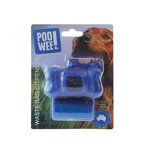 PooWee Waste Bag Dispenser with 2 Rolls-dog-The Pet Centre