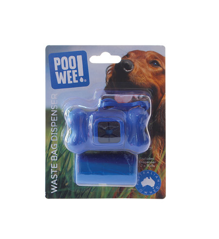 PooWee Waste Bag Dispenser with 2 Rolls