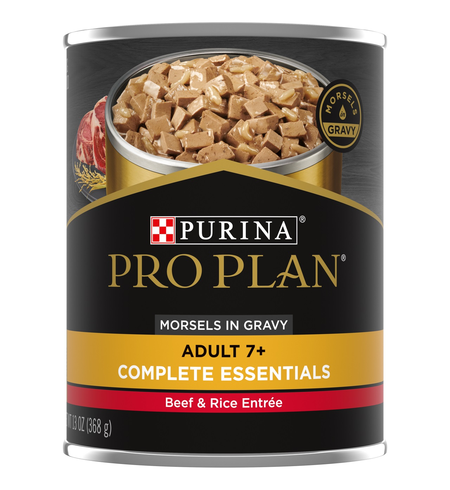 Pro Plan Senior Dog Beef & Rice Can 368g