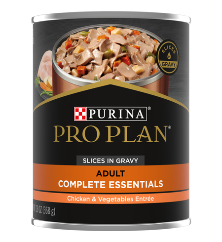 Pro Plan Adult Dog Sliced Chicken & Veg Can 368g