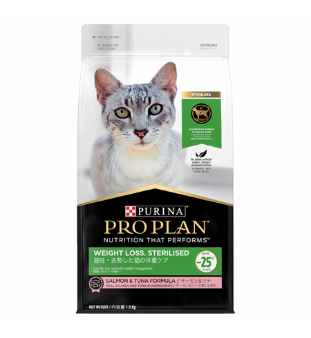 Pro Plan Adult Cat Weight Loss Sterilised Salmon & Tuna 1.5kg