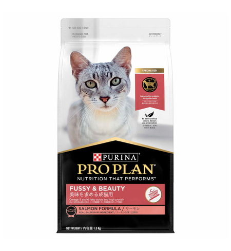 Pro Plan Adult Cat Fussy & Beauty Salmon 1.5kg