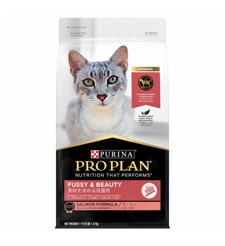 Pro Plan Adult Cat Fussy & Beauty Salmon 1.5kg