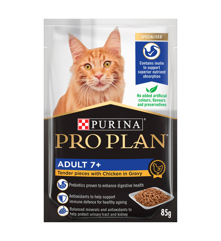 Pro Plan Senior 7+ Cat Chicken in Gravy Pouch 85g