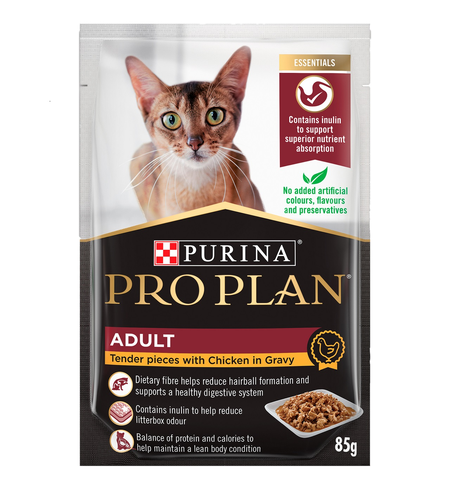 Pro Plan Adult Cat Chicken in Gravy Pouch 85g
