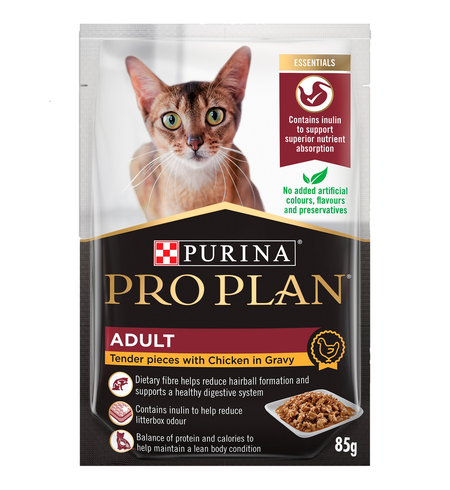 Pro Plan Adult Cat Chicken in Gravy Pouch 85g