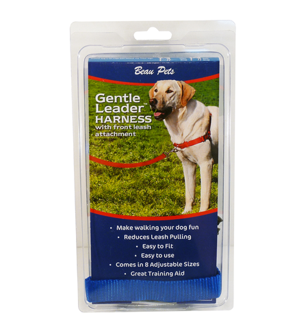 Gentle Leader Front Lead Harness Med Blue