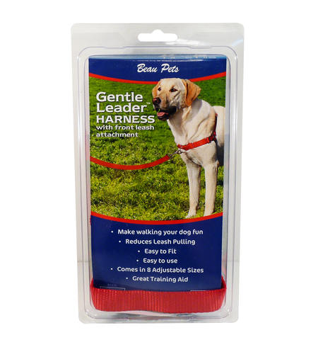 Gentle Leader Front Lead Harness Lge Red