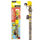 Pet One Cat collar nylon 18-28cm 19mm neon Yellow-cat-The Pet Centre