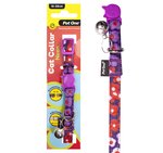 Pet One Cat collar nylon 18-28cm 19mm neon Purple-cat-The Pet Centre