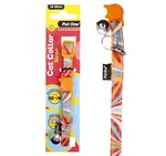 Pet One Cat collar nylon 18-28cm 19mm neon Orange-cat-The Pet Centre