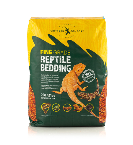 Critters Comfort Reptile Bedding Fine 20L