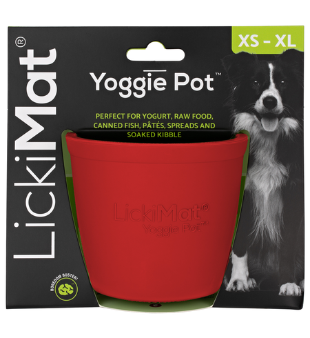 LickiMat Yoggie Pot Red