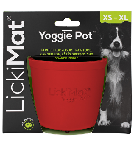 LickiMat Yoggie Pot Red