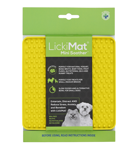 LickiMat Soother Mini Yellow