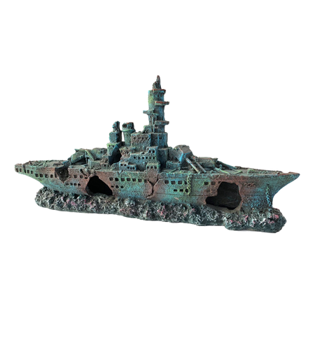 AquaWorld Sunken Destroyer 23.4x5x11cm