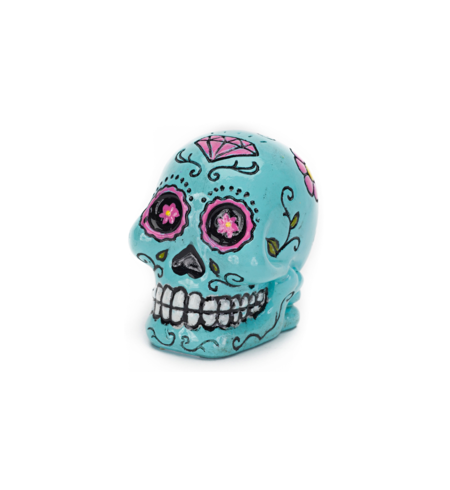Mini Decorative Blue Sugar Skull