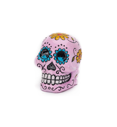 Mini Decorative Pink Sugar Skull