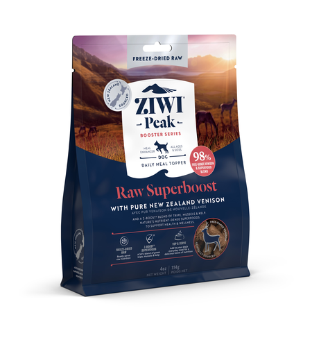 Ziwi Peak Freeze-Dried Venison Dog Food 114g Superboost