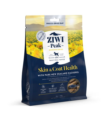 Ziwi Peak Freeze-Dried Mackerel Dog Food 114g Booster Skin & Coat