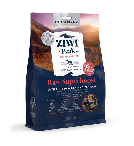 Ziwi Peak Freeze-Dried Venison Dog Food 320g Superboost