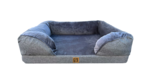 Orthopedic Sofa Bed Grey 68x53cm-dog-The Pet Centre