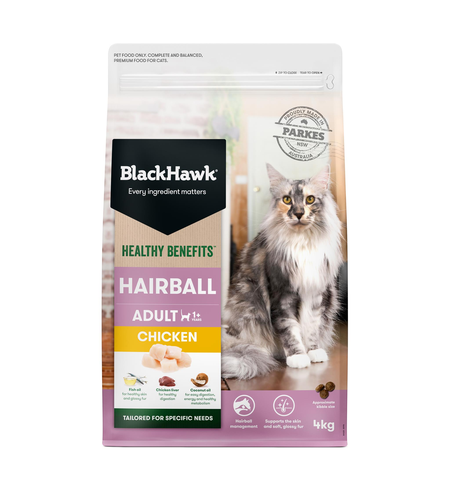 Black Hawk Healthy Benefits Cat Hairball Chicken 4kg