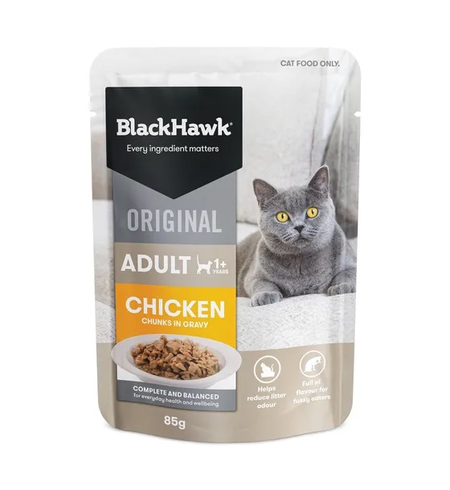 Black Hawk Original Cat Chicken Gravy 85g