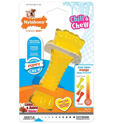 Nylabone Puppy Freezer Bone Colour Changing