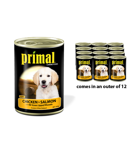 Primal Can Puppy Chicken Salmon & Mussel 390g