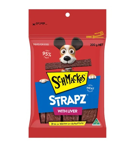 Schmackos Strapz Liver 200g