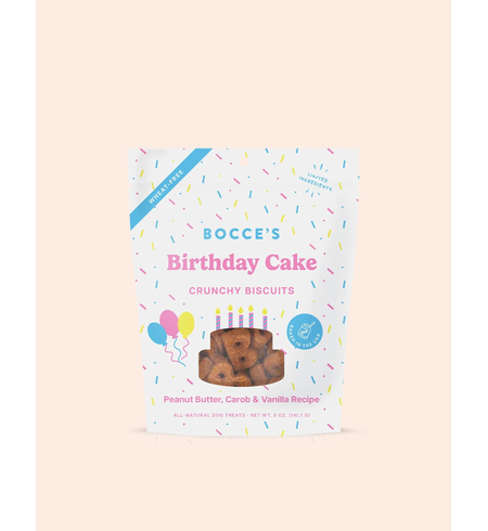 Bocce's Birthday Cake Biscuits 5oz