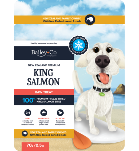 Bailey+Co Salmon Bites Dog 70g
