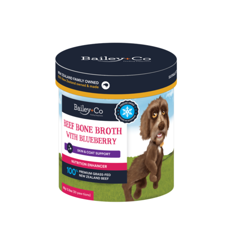 Bailey+Co Beef Bone Broth with Blueberry Skin & Coat support 65g