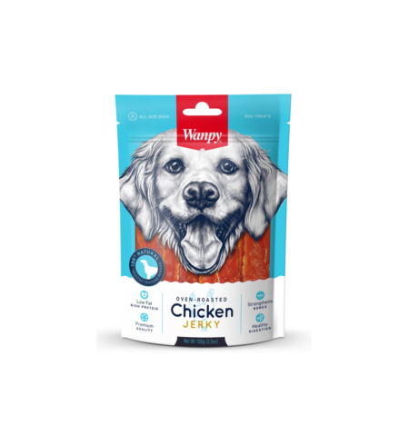 Wanpy Chicken Jerky Dog Treat 100g