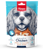Wanpy Chicken Jerky & Calcium Bone 100g-dog-The Pet Centre