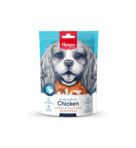 Wanpy Chicken Jerky & Calcium Bone 100g